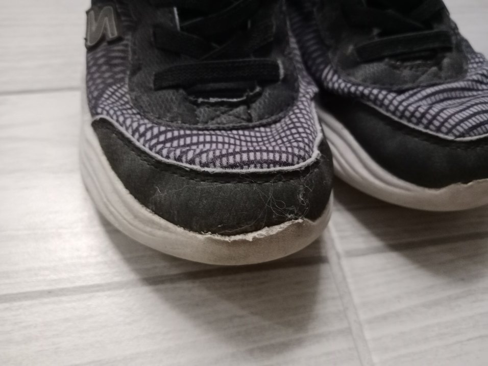 Gri Erkek Çocuk Spor Ayakkabı Velcro - Görsel 4