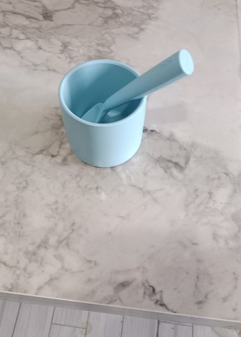 Beden mavi Renk Oioi Pastel Mavi Çocuk Yemek Seti