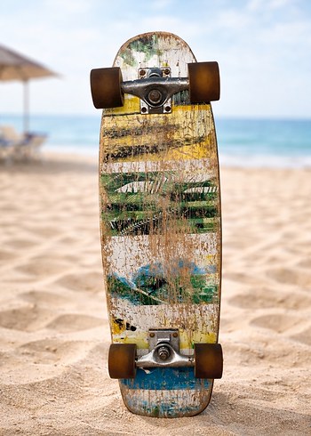 Yeşil ve Gri Kaykay acil satışta - Görsel 2