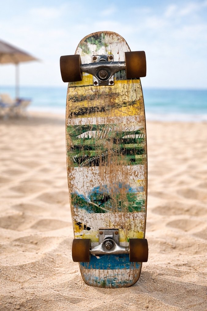 Yeşil ve Gri Kaykay acil satışta - Görsel 2