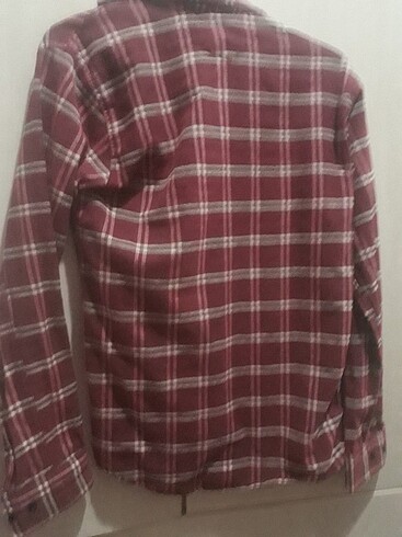Kırmızı beyaz ekoseli gömled - Görsel 2