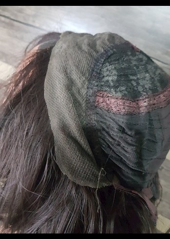 2 peruk çikolata rengi tül peruk! ve Fiber sentetik normal peruk - Görsel 10