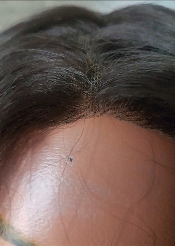 2 peruk çikolata rengi tül peruk! ve Fiber sentetik normal peruk - Görsel 6