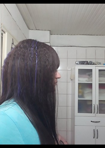 2 peruk çikolata kahvesi tül peruk ve kızıl kahve normal peruk - Görsel 14