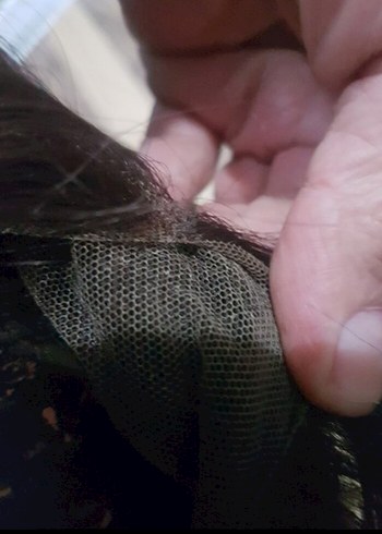 2 peruk çikolata kahvesi tül peruk ve kızıl kahve normal peruk - Görsel 9