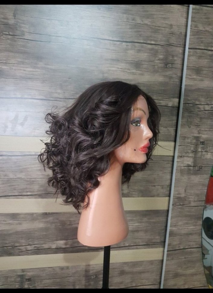 2 peruk çikolata kahvesi tül peruk ve kızıl kahve normal peruk - Görsel 3