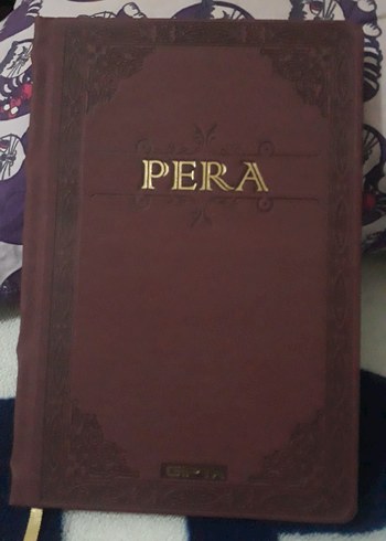 suni deri kaplamalı ajanda veya hatıra defteri - Görsel 2