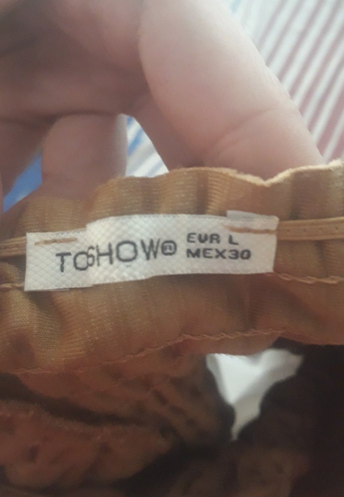 Bohem Tarzda kahverengi bluz - Görsel 4