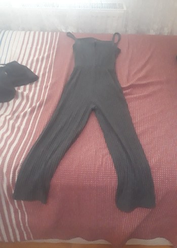 Düğmeli Gri Kadın Kumaş Pantolon - Görsel 2