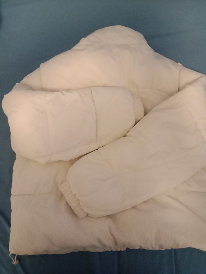 Beyaz Midi Kadın Kışlık Mont - Görsel 2