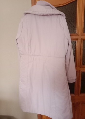 Pembe Midi Kadın Kışlık Mont - Görsel 4