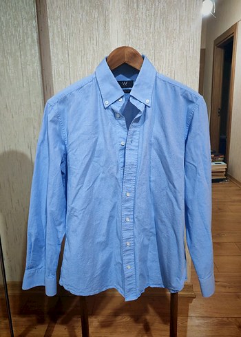 Zara W collection mavi gömlek