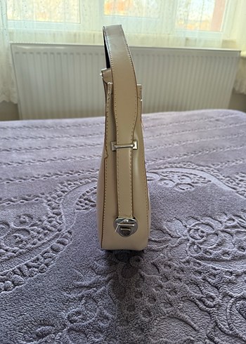 Bej baget çanta - Görsel 2