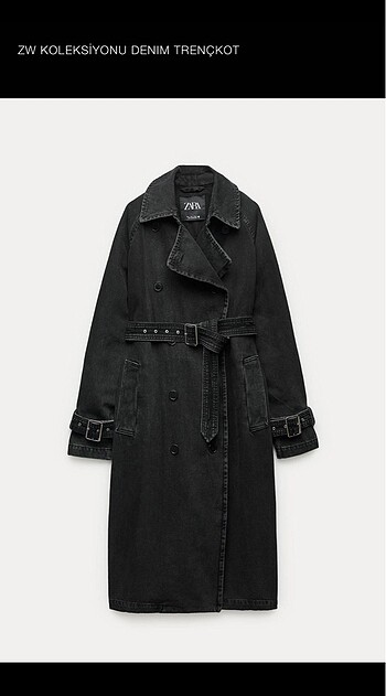 Zara Zara denim trençkot