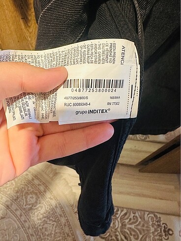 s Beden siyah Renk Zara denim trençkot