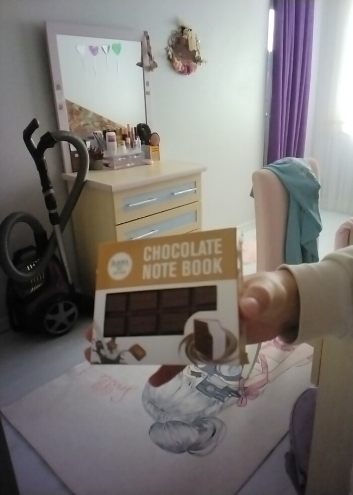 Küçük çikolatalı desenli not defteri - Görsel 4