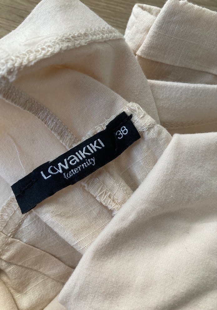 Hamile  Keten Şort - Görsel 2