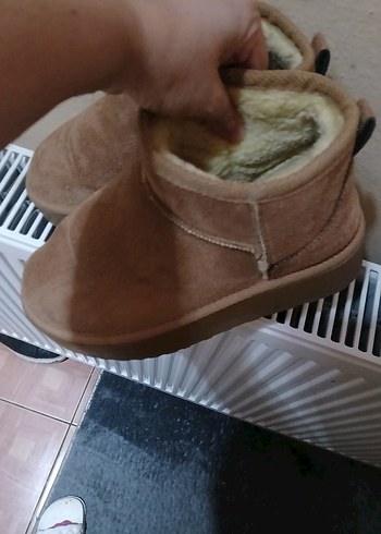 Hotiç Kahverengi Süet Kadın Botlar, Dolgu Topuklu