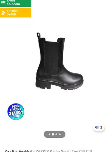 Siyah Kadın Deri Kemerli Topuklu Bot