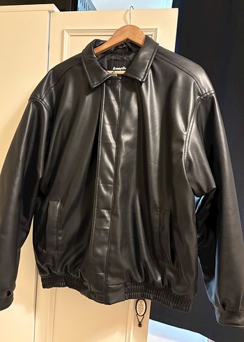 Oversize Deri Ceket - Görsel 2