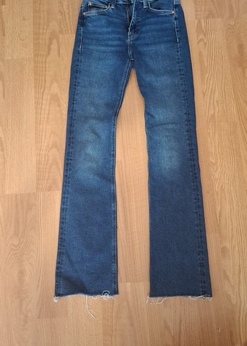 Kadın Mavi Midi Boy Denim Jean