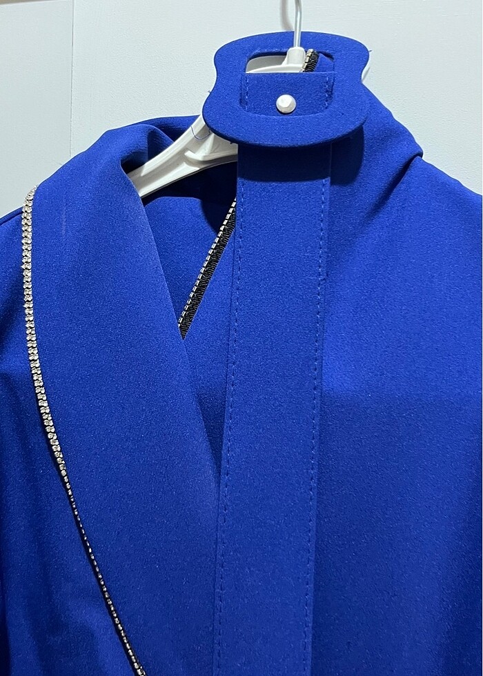 Lacivert Abiye Elbise - Görsel 5