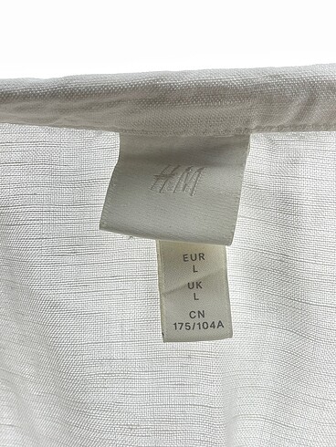 l Beden beyaz Renk H&M Kısa Elbise %70 İndirimli.