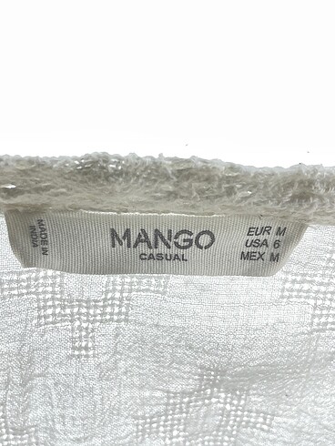 m Beden beyaz Renk Mango Bluz %70 İndirimli.