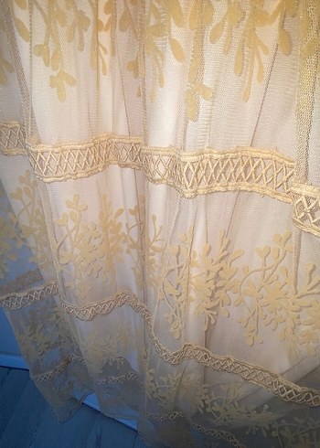 Bej Nakışlı Uzun Bohem Elbise - Görsel 6