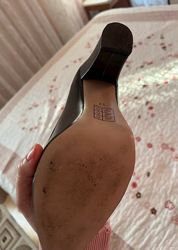 Siyah Tokalı Stiletto Topuklu Kadın Ayakkabı - Görsel 6