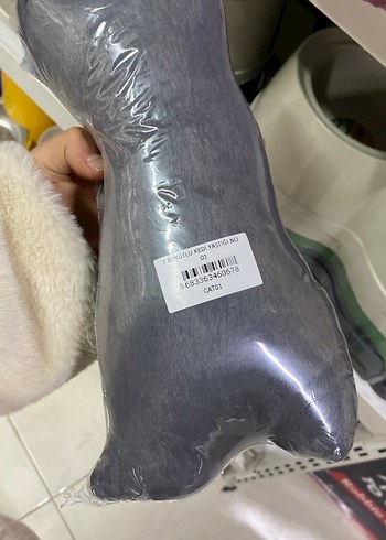 Gri Kedi Yastığı - Görsel 3