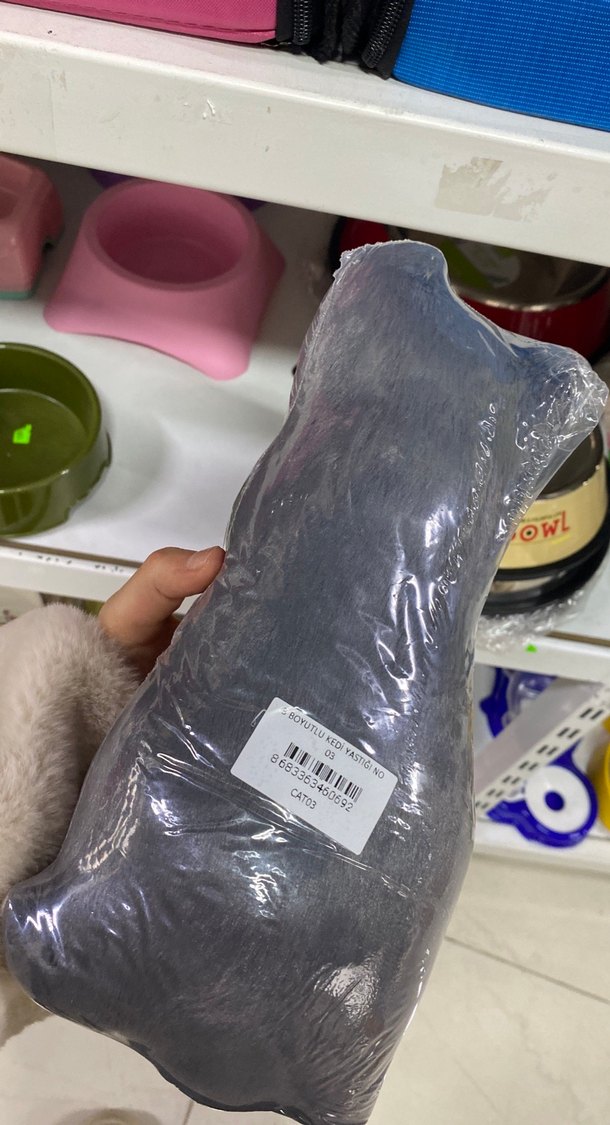 Gri Kedi Figürlü Kedi Oyuncağı - Görsel 2