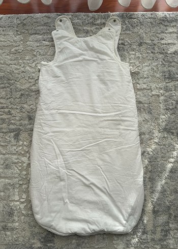 Beyaz Pamuklu Bebek Uyku Tulumu - Görsel 7