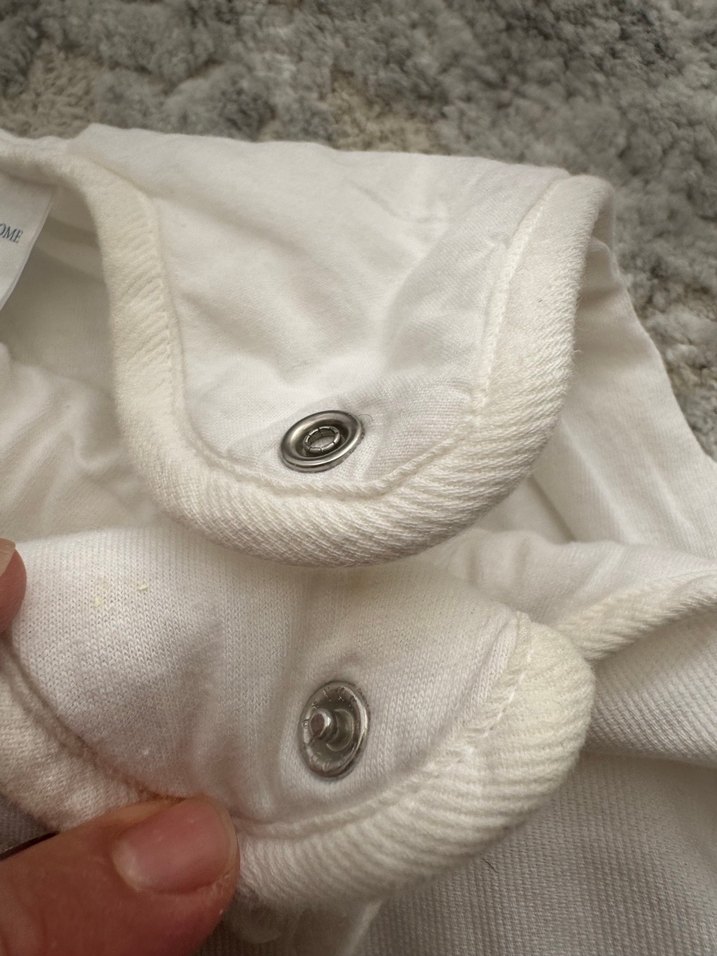 Beyaz Pamuklu Bebek Uyku Tulumu - Görsel 4