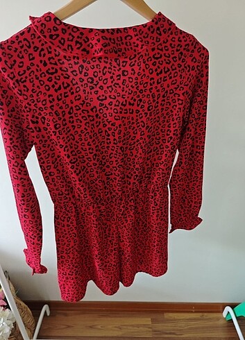 36 Beden H&M Leopar desenli tulum