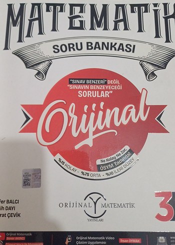 Orijinal Matematik Tyt Soru Bankası