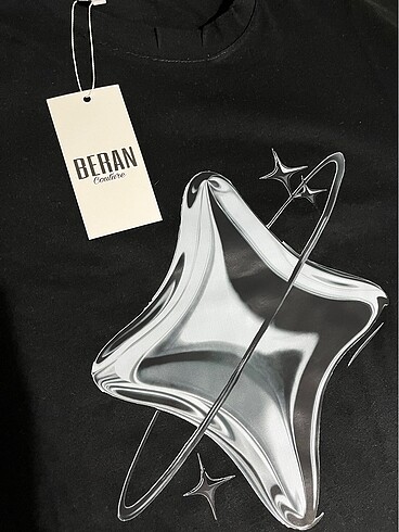 l Beden Silver shine???? oversize tee