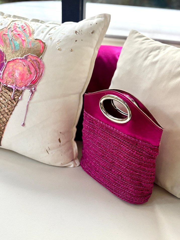 disko deri sap ve taban çanta - Görsel 2