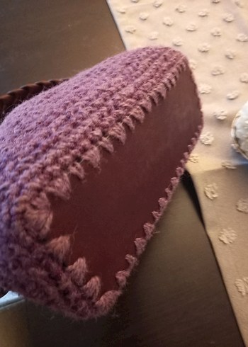 el örgüsü deri detay askılı çanta - Görsel 3