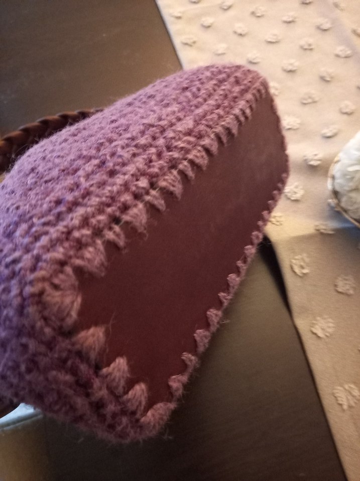 el örgüsü deri detay askılı çanta - Görsel 3