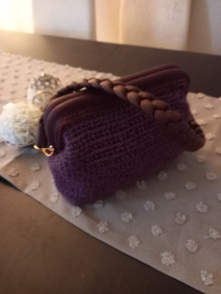 el örgüsü deri detay askılı çanta - Görsel 2