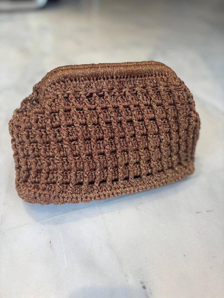 Gizli burs sim detay  clutch Çanta  - Görsel 4