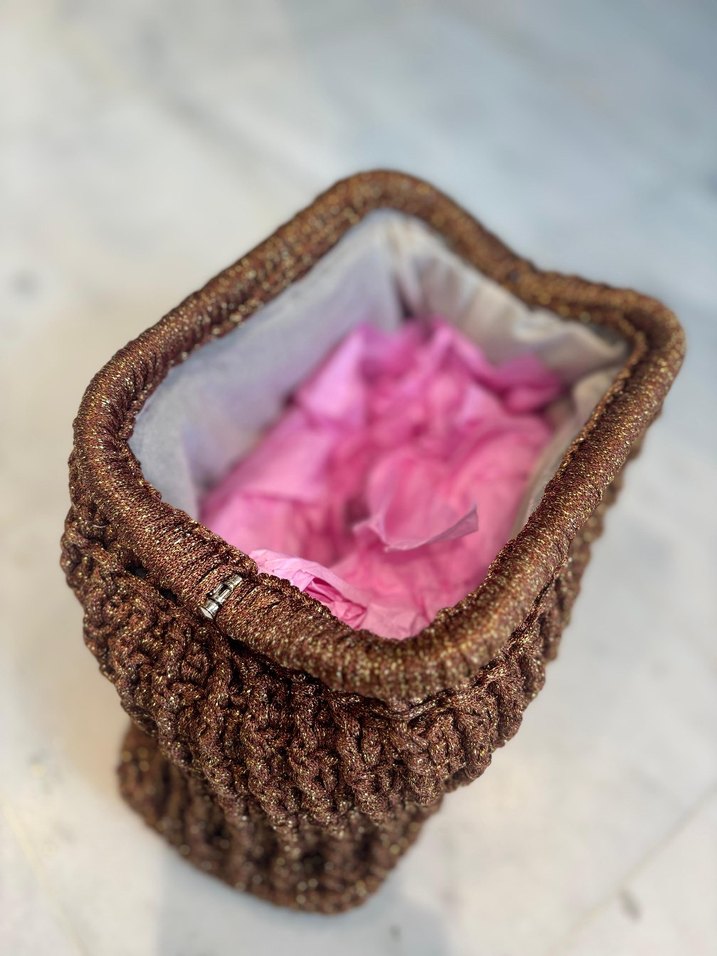 Gizli burs sim detay  clutch Çanta  - Görsel 3