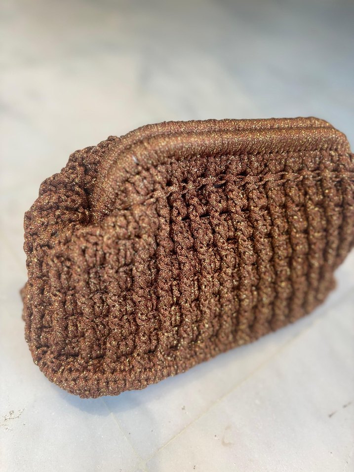 Gizli burs sim detay  clutch Çanta  - Görsel 2