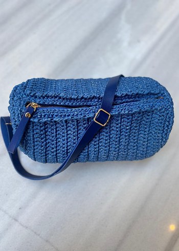 Deri aksesuar fermuarlı macarone çanta - Görsel 10