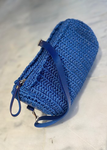 Deri aksesuar fermuarlı macarone çanta - Görsel 12