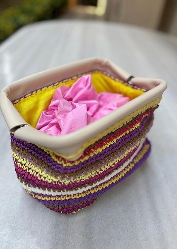 Deri gizli burs tasarım clutch çanta - Görsel 6