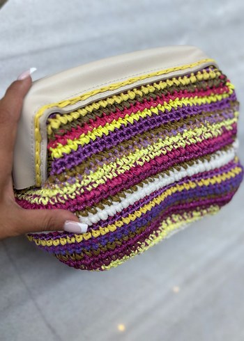 Deri gizli burs tasarım clutch çanta - Görsel 7