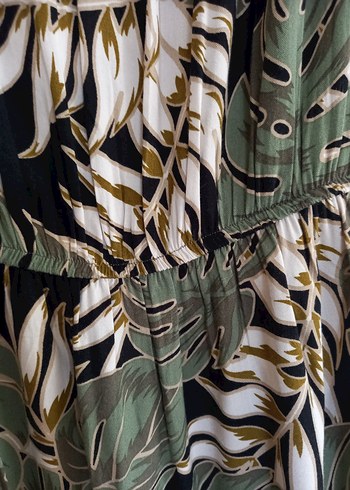 QUZU marka desenli yazlık elbise  - Görsel 7