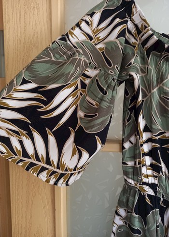 QUZU marka desenli yazlık elbise  - Görsel 5